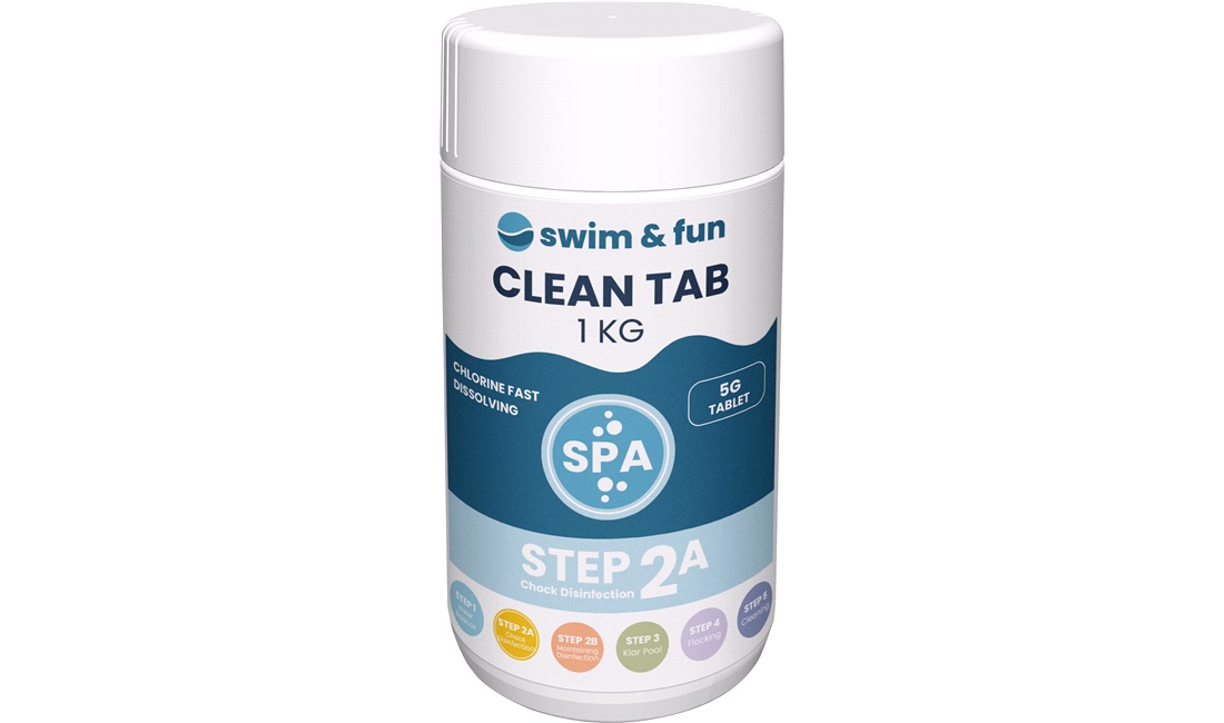 CleanTab 5g Klortabletter 1kg Swim & Fun