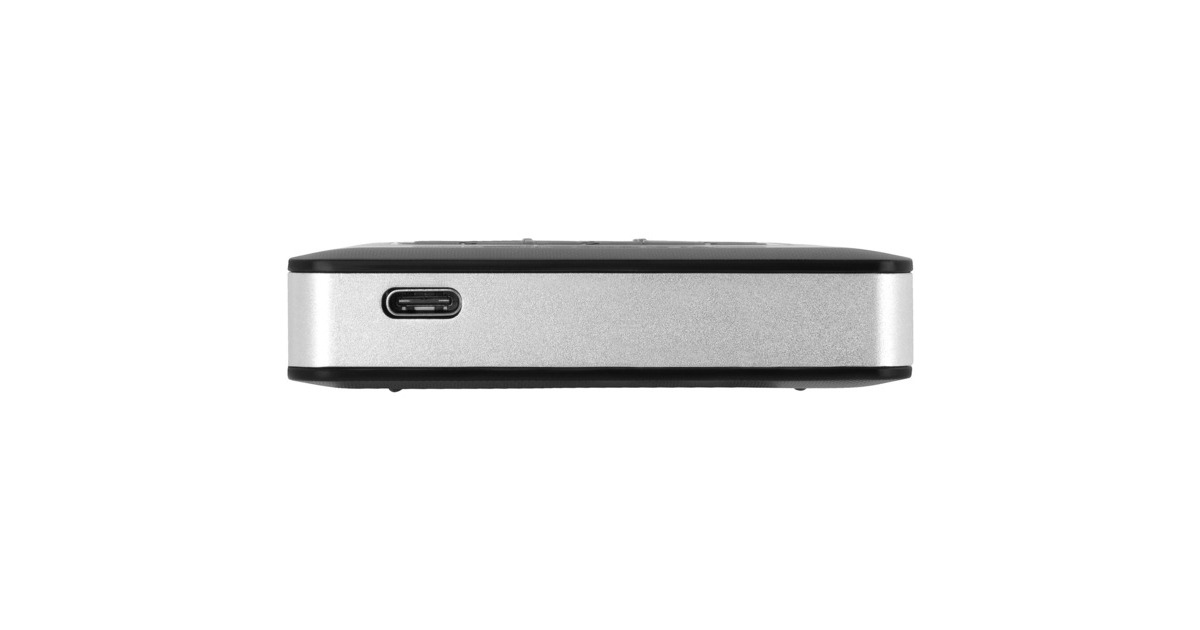 VerbatimStore 'n' Go met toetsbediening, 1 TB externe harde schijf  (Zwart/zilver, USB 3.1 Gen 1 / USB C)