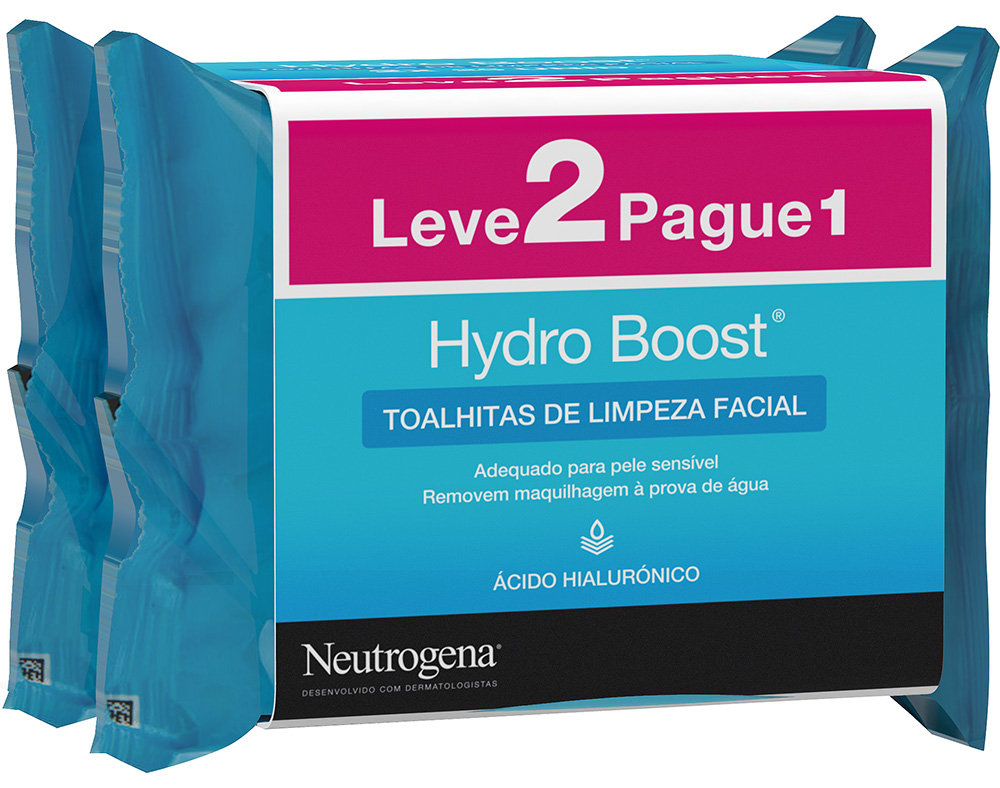 TOALHETES NEUTROGENA LIMPEZA HIDRO BOOST 2X25UN PROMOÇÃO