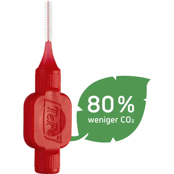 Interdentalbürsten Rot, ISO 2, 0,5 mm, 8 Stück