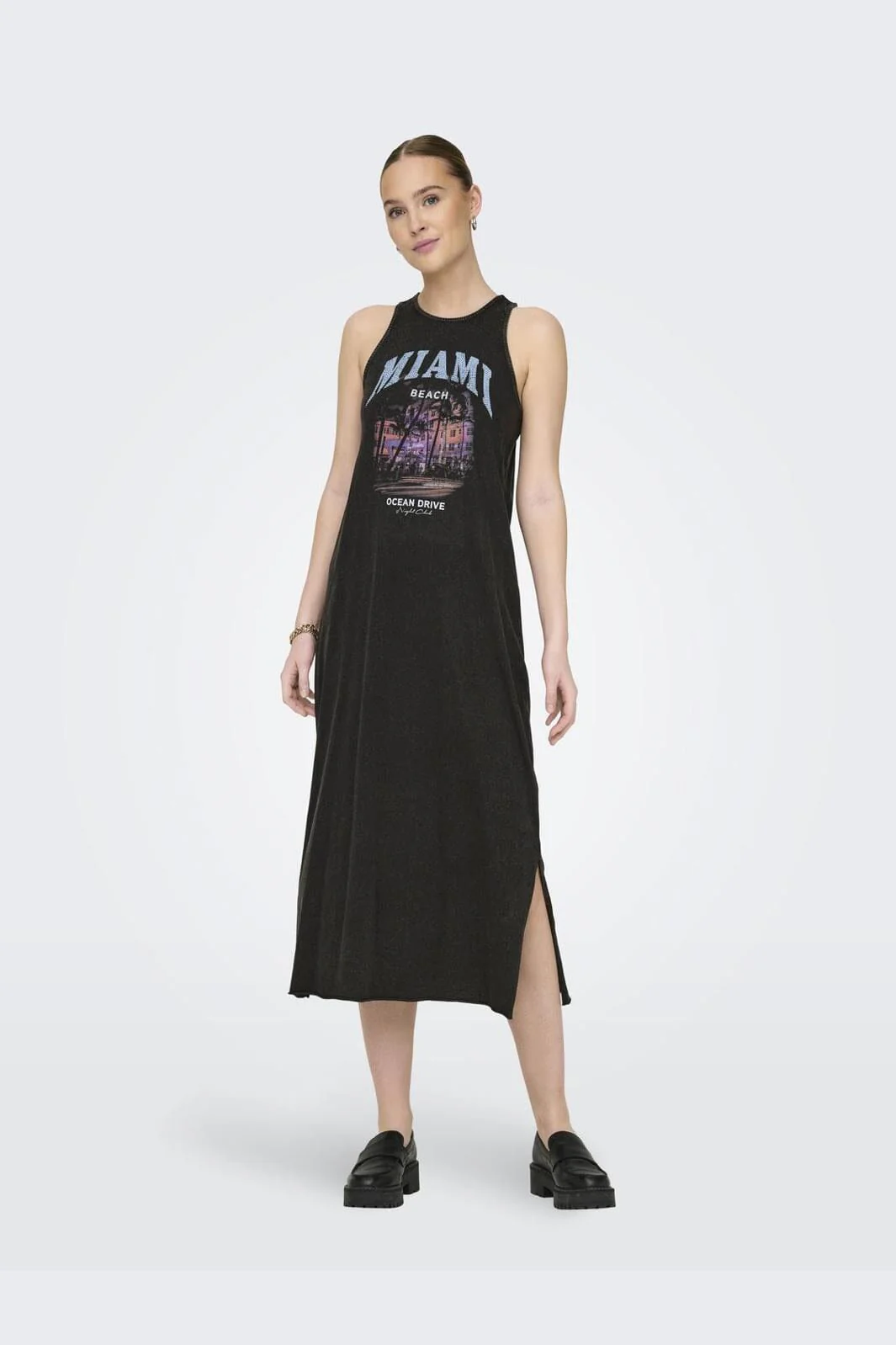 Only Onllucy Life S/L Drive Dress Box 4506835 black miami rooted