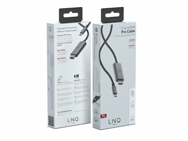 LINQ - 8K/60Hz PRO Cable USB-C HDMI - 2m