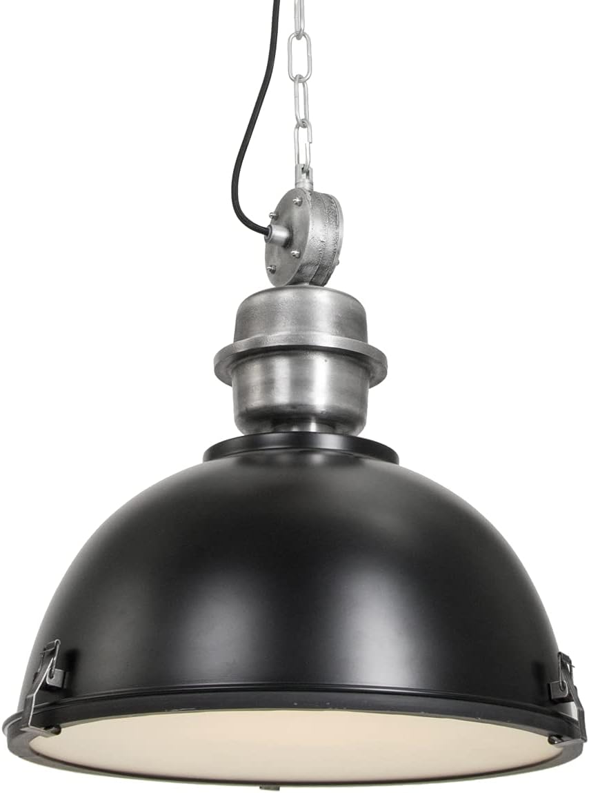 Steinhauer Bikkel Hängeleuchte Schwarz 42 cm breit