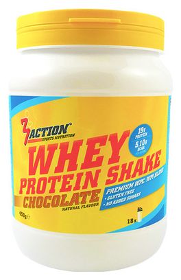 3ACTION WHEY PROTEIN SHAKE CHOCOLAT 450G