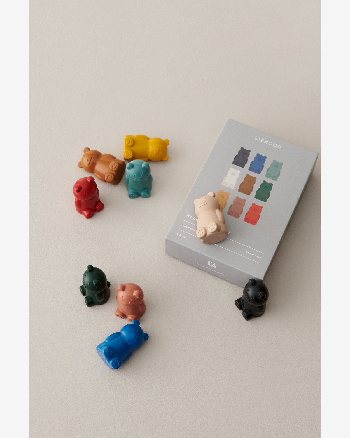 Fargestifter i 100% Voks – 9 stk | Wallace Crayons