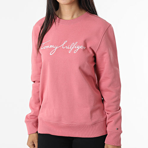 Sweat Crewneck Femme Regular Graphic 0659 Rose