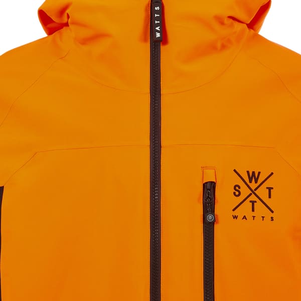 Veste de ski WATTS REGULAR BLACK/FLUO ORANGE
