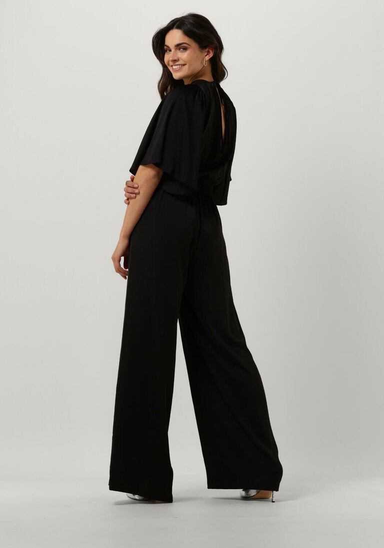 ACCESS zwarte access jumpsuit jumpsuit with batwing sleeves