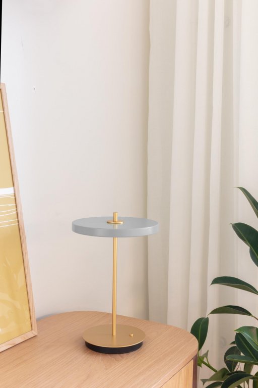 Umage Asteria tafellamp LED oplaadbaar Ø20 Polished Steel