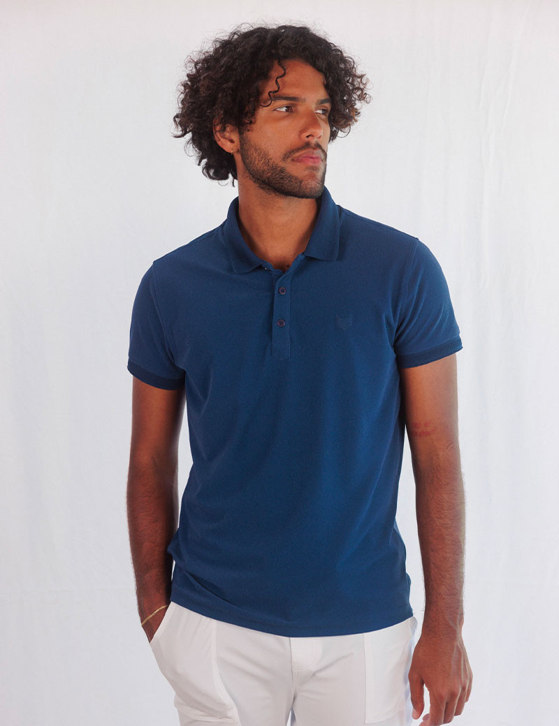 HBT VELVET | ROCK POLO  EPONGE BLEU