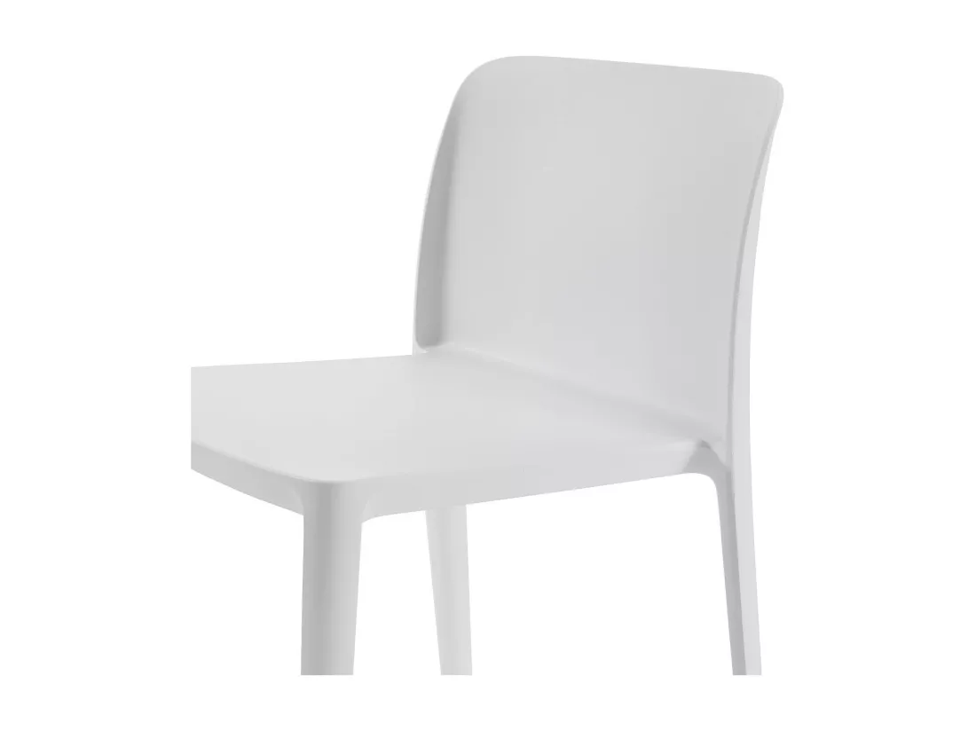 Set de 4 Chaises d'intérieur/extérieur TIMMY blanche