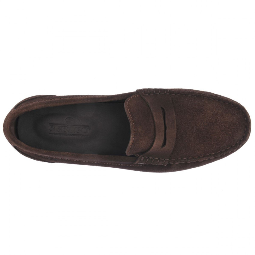 BYRON SUEDE Brown MOCASSIN-Mocassin pour homme en cuir suede