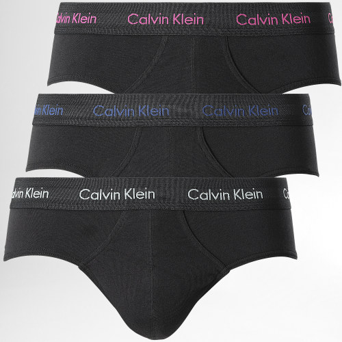 Lot De 3 Slips Cotton Stretch U2661G Noir