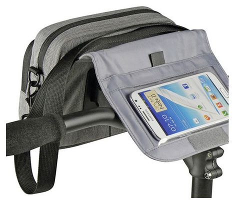 Sacoche de Guidon Klickfix Smart Bag Touch Gris