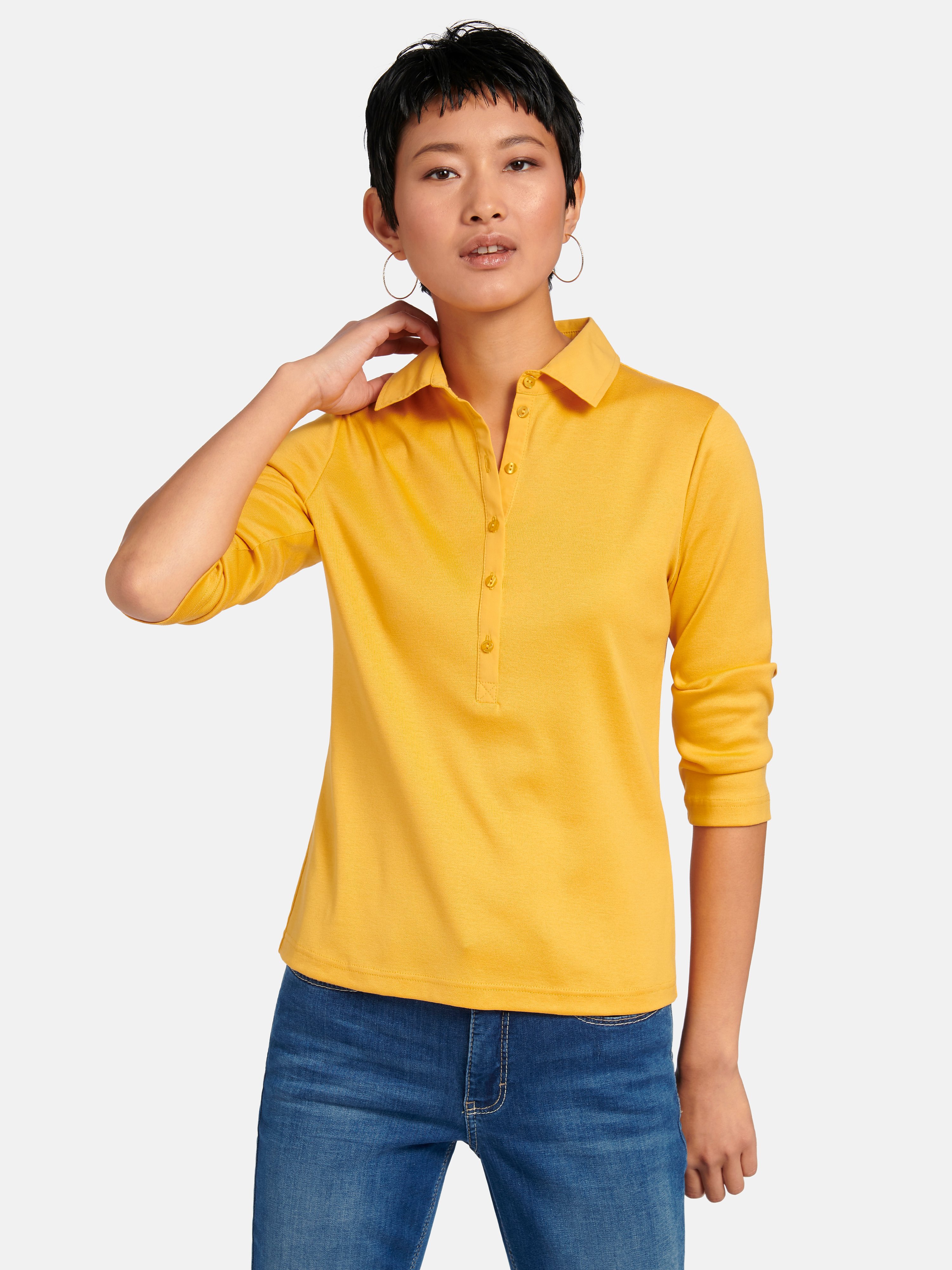 Polo-Shirt mit 3/4-Arm