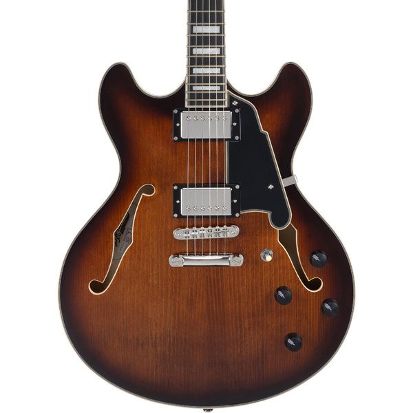 DAngelico Premier DC Brown Burst