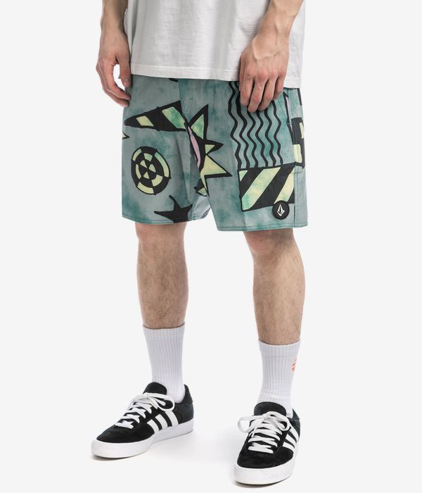Volcom Chlorine Killer Stoney 17 Boardshorts (temple teal)