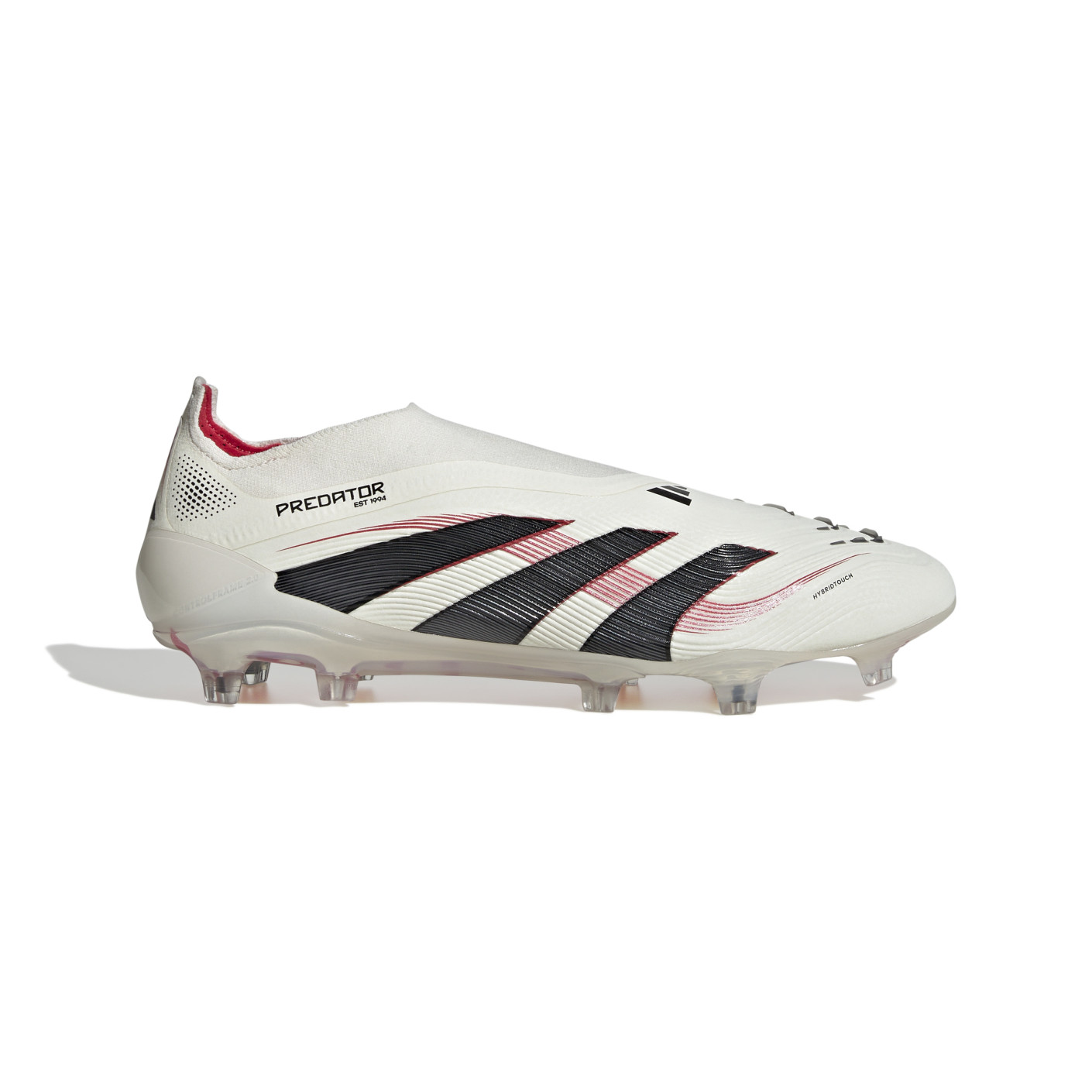 Adidas Predator Elite Veterloze Gras Voetbalschoenen (FG) Wit Zwart Rood