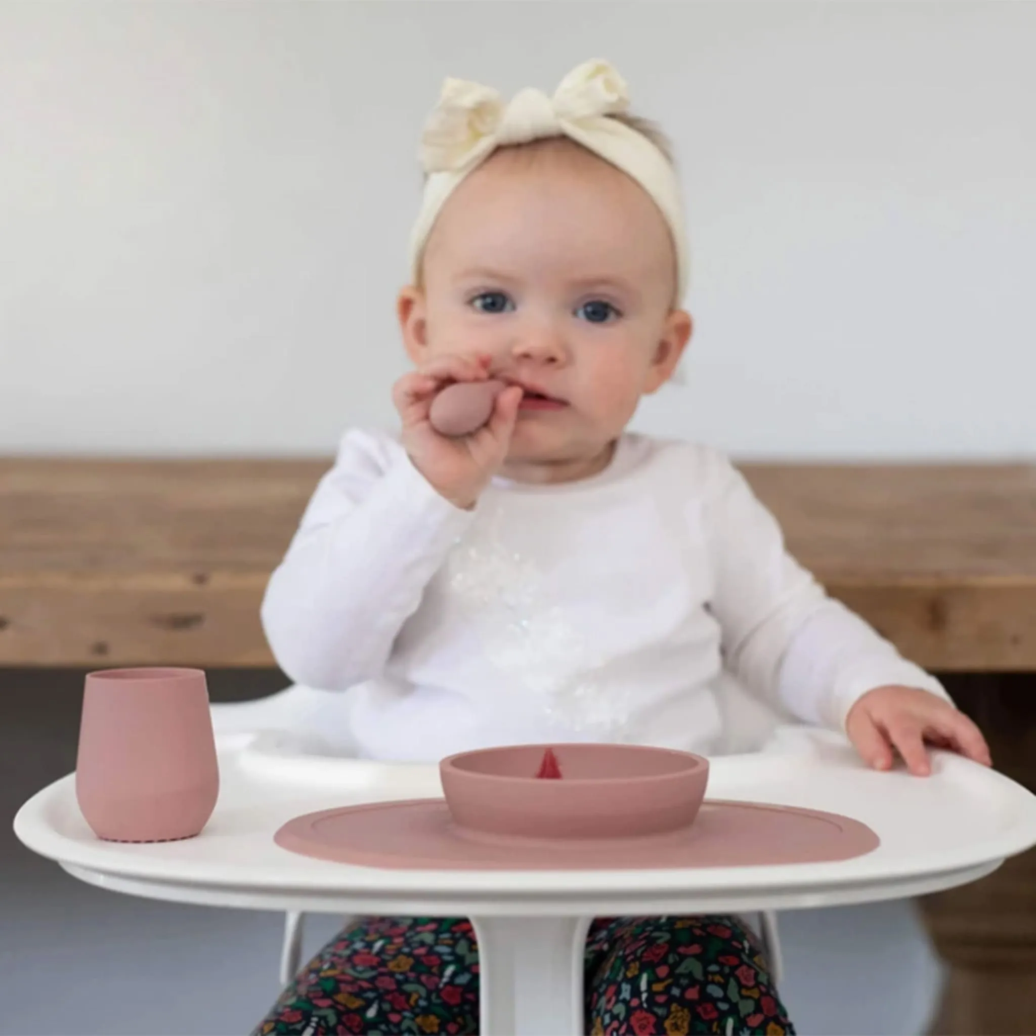 EZ PZ Fun Napperon Bol Antidérapant Tiny Bowl - Rose Blush