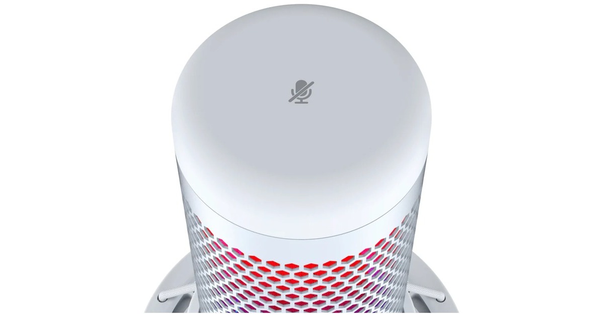 HyperXQuadCast S microfoon  (Wit, RGB led)