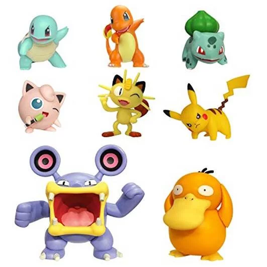 POKEMON -PACK DE 8 FIGURINES
