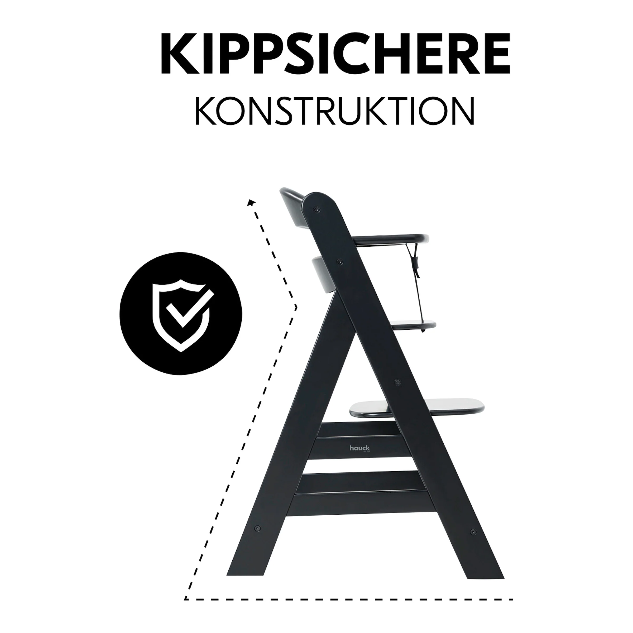 Hauck Hochstuhl Alpha + black