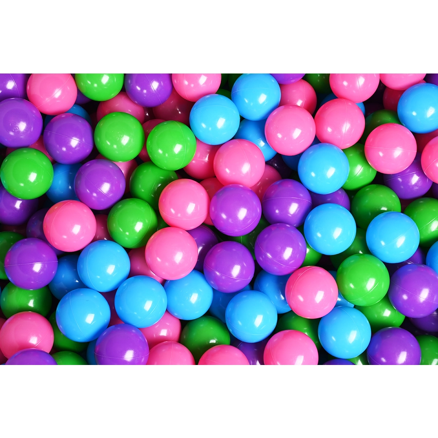 knorr toys® Bällebad soft - Cosy geo grey 300 balls softcolor