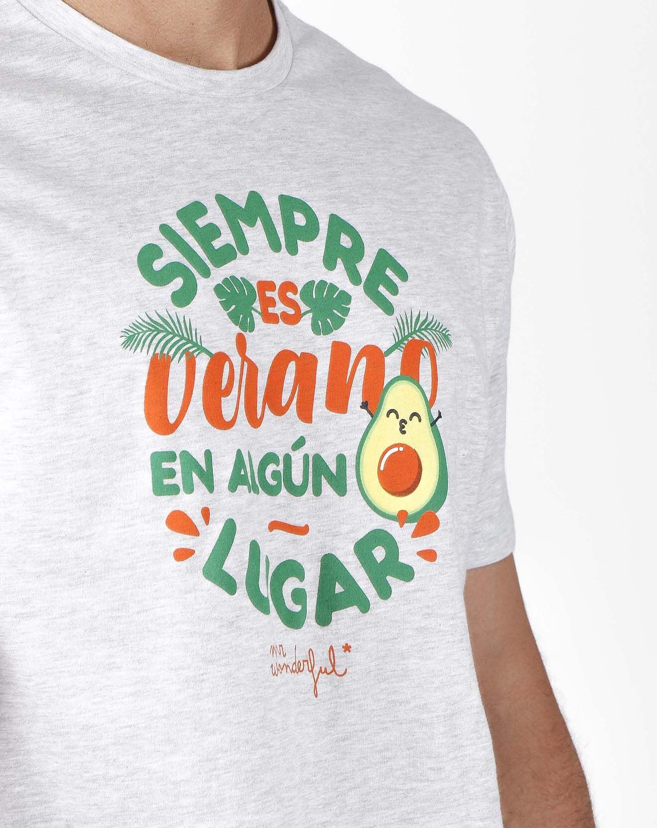 Mr Wonderful Pyjama T-Shirt & Short Valentin Wenceslas gris/vert