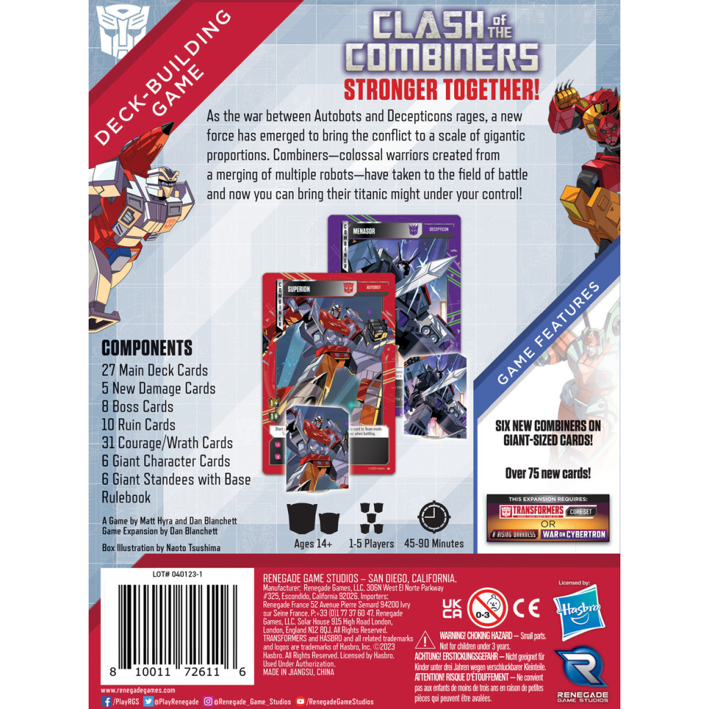 Transformers Deck Building Game - Clash of the Combiners