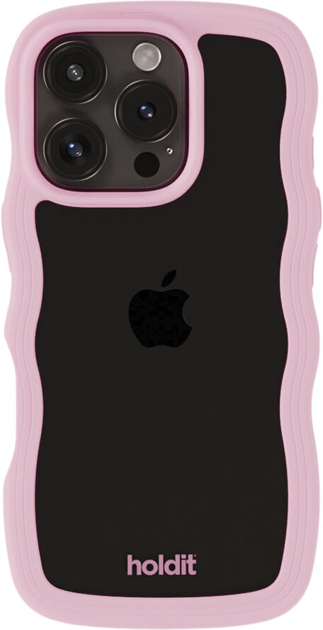 HoldIt Wavy Case iPhone 16 Pro Max Lyserød