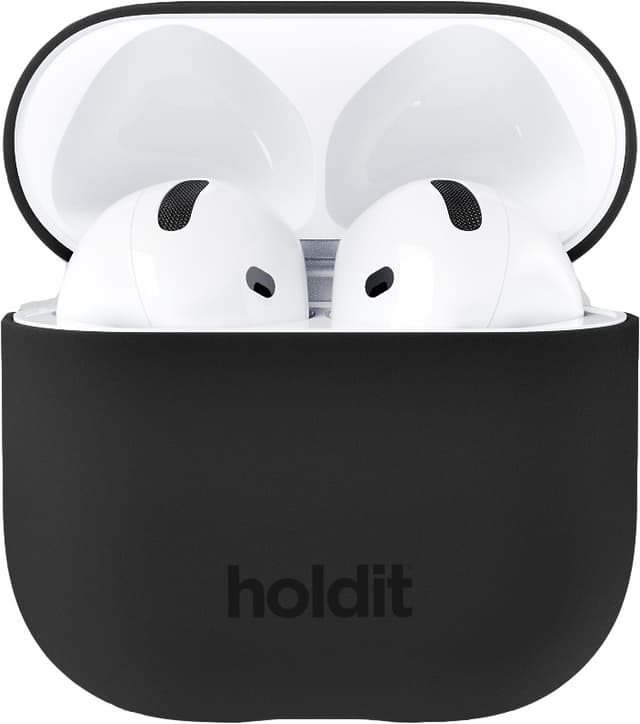 Holdit AirPods 4 Silicone etui (sort)