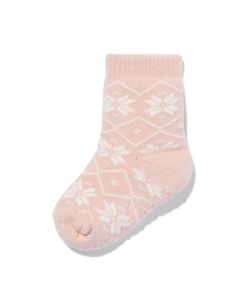 chaussettes nordiques d'intérieur enfant blanc cassé