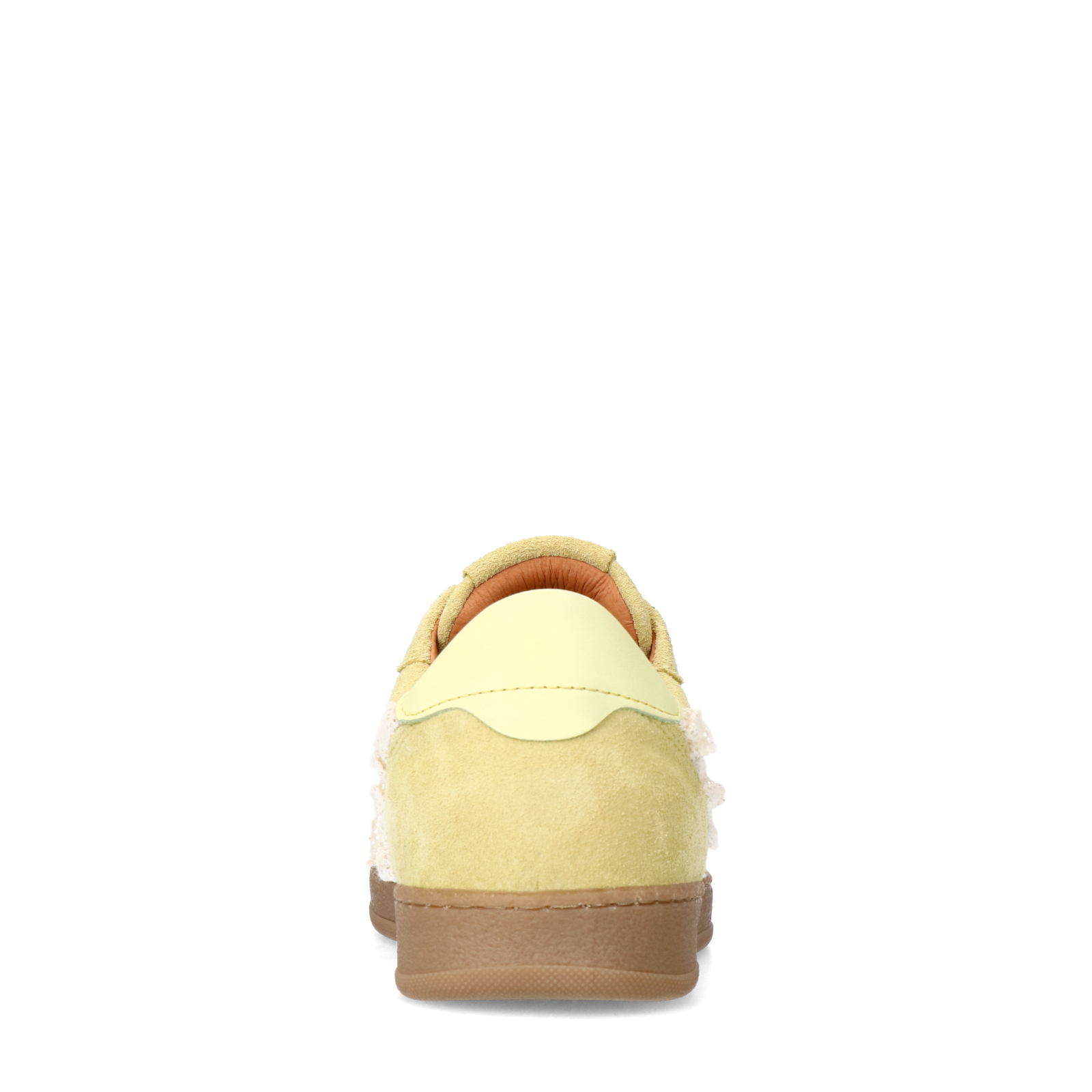 Gele sneakers met kant