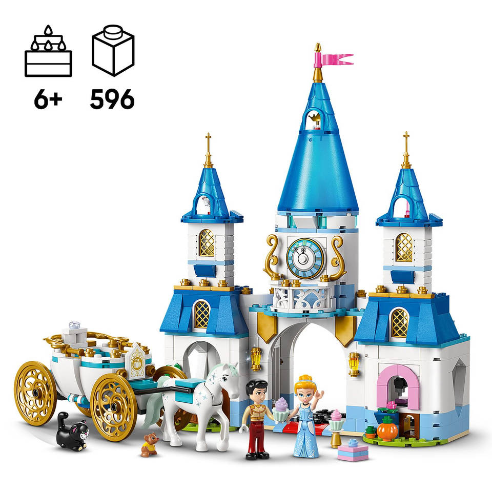 LEGO Disney Princess Assepoesters kasteel en paardenkoets 43275