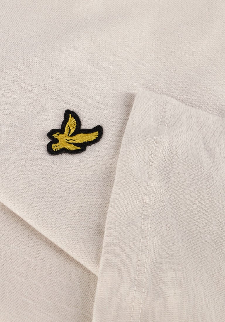 LYLE & SCOTT beige lyle & scott t-shirt slub t-shirt