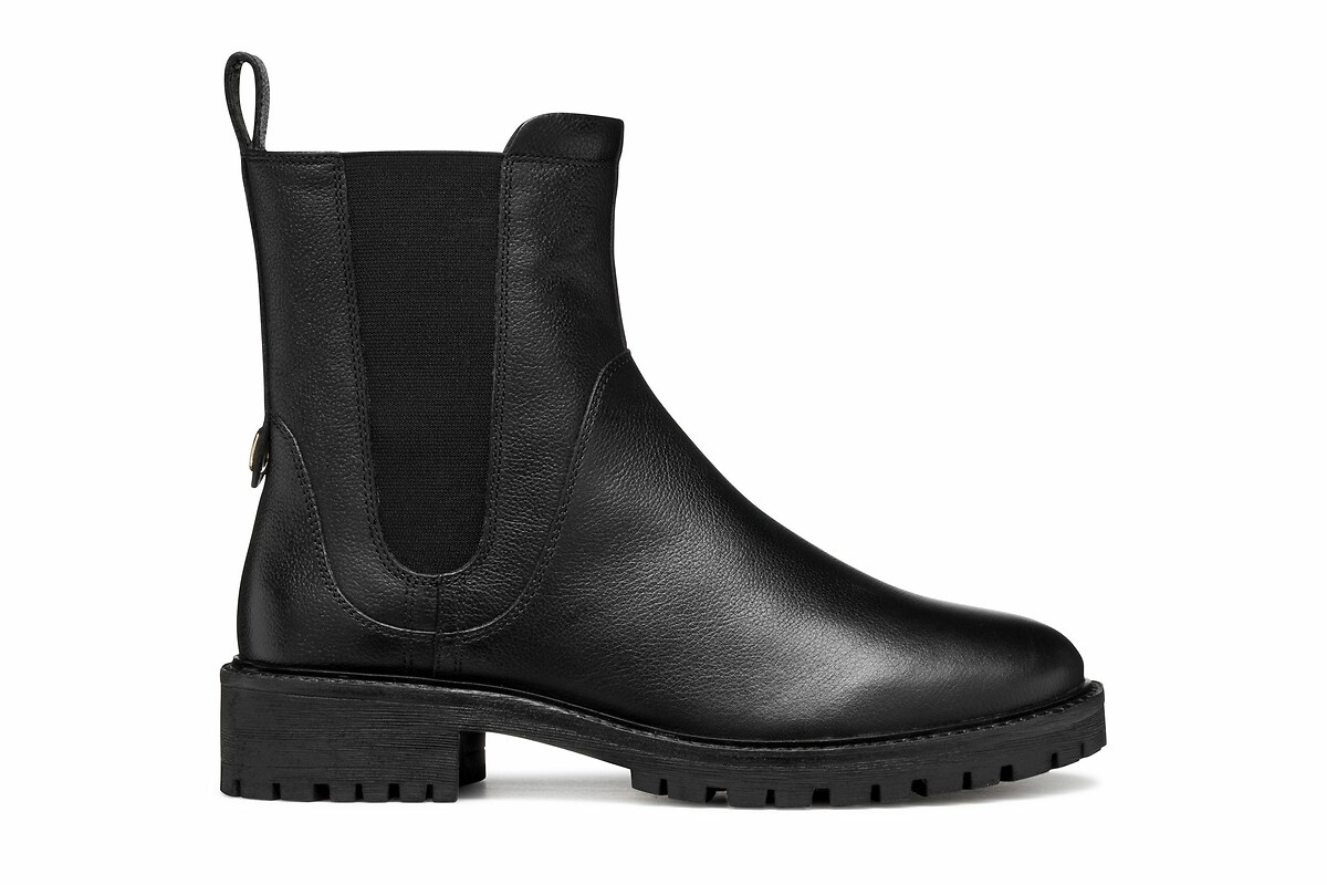 GEOX<br>Botas Chelsea de couro respirável Hoara