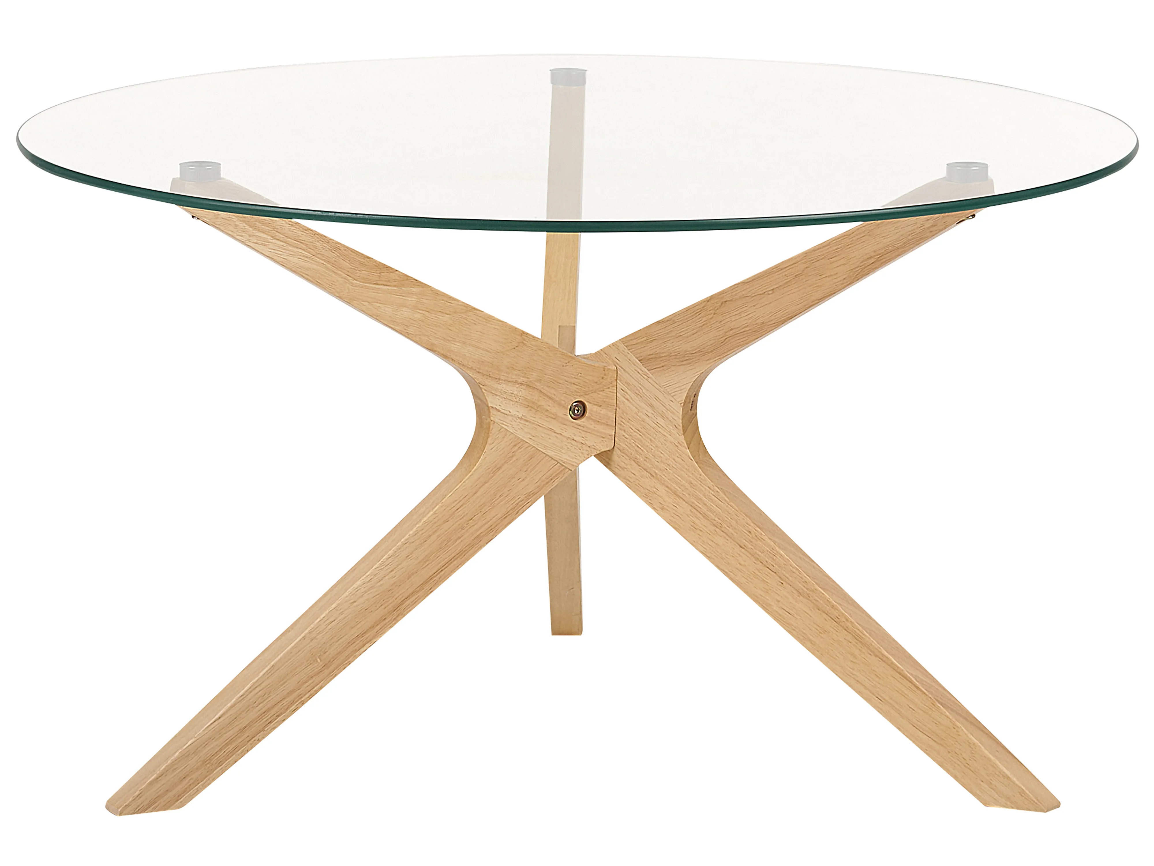 Salontafel VALLEY Veiligheidsglas Lichtbruin