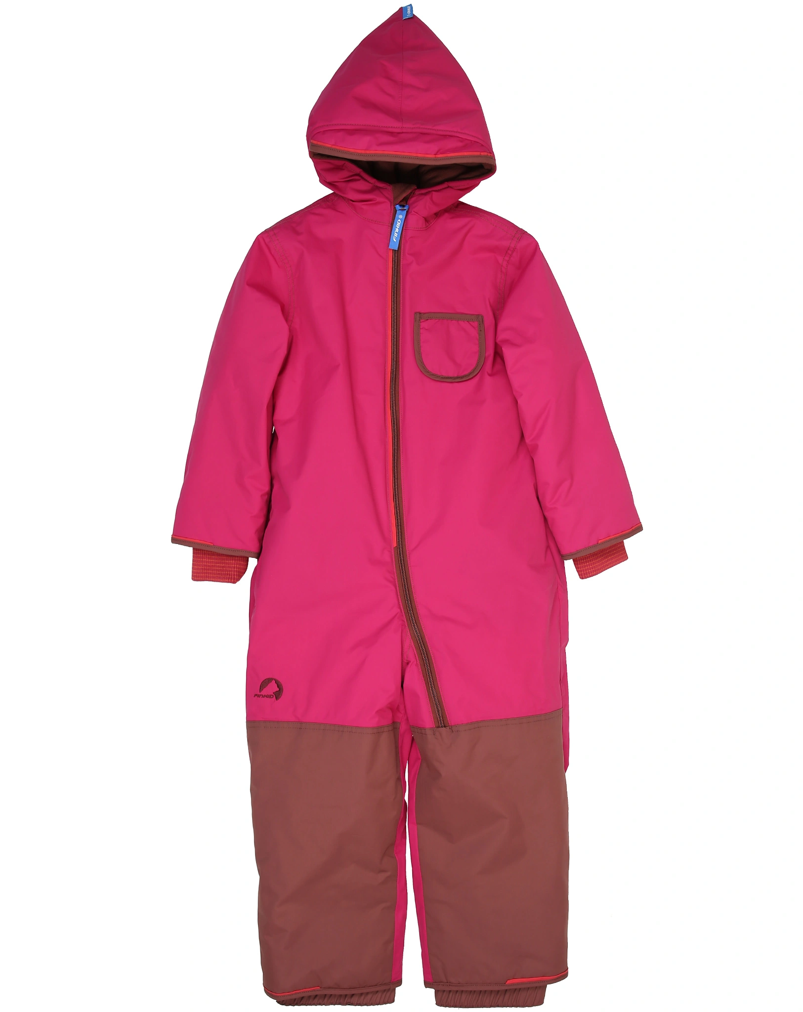 Winteroverall PIKKU WINTER SPORT mit Umschlagbündchen in raspberry/sable