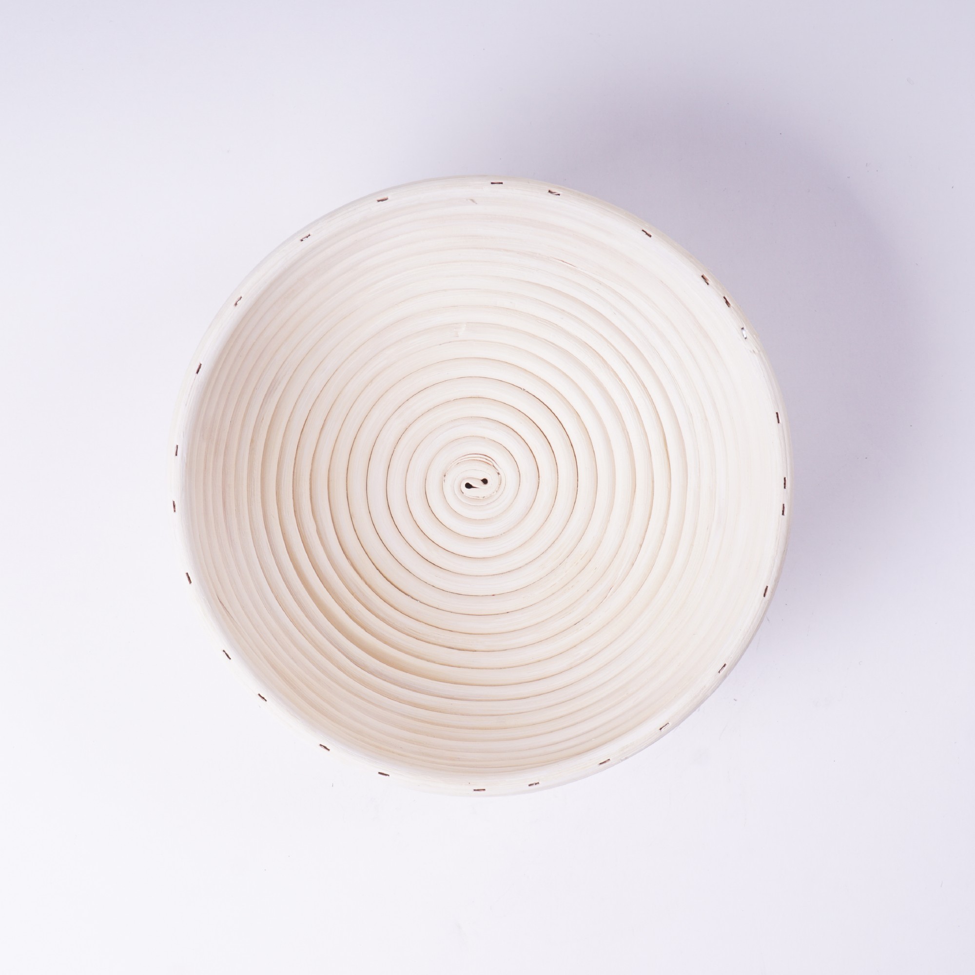 Rattankorb, natur, Größe L, Ø 26,5 cm, H 9,5 cm von fischer's lagerhaus