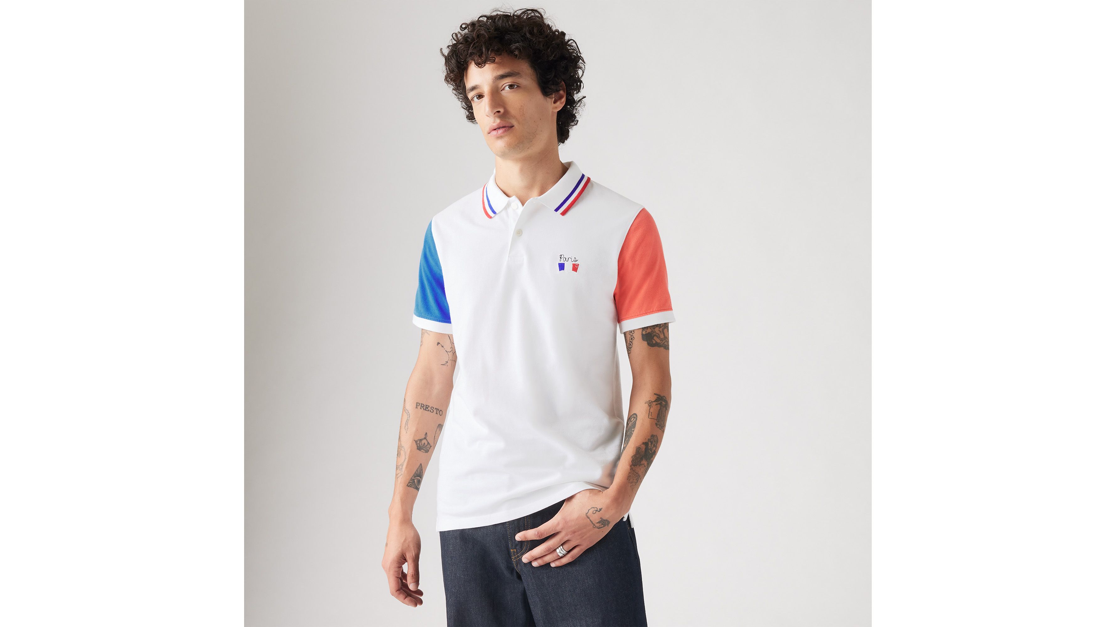 Chemise polo Housemark Slim - White + - Blanc