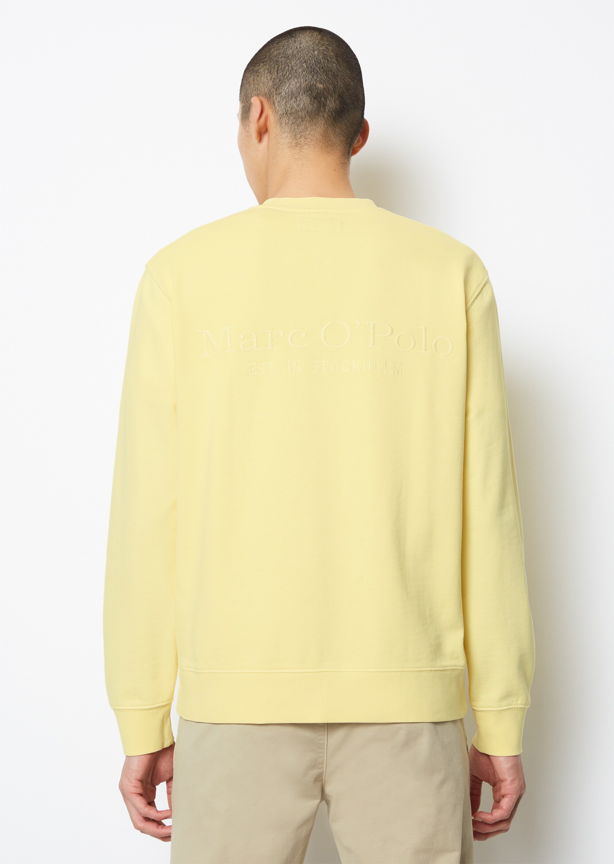 Sweatshirt regular mit rückseitiger Logo-Stickerei