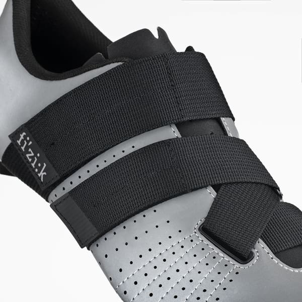 Chaussure vélo route FIZIK TEMPO POWERSTRAP R5 REFLECTIVE GREY/BLACK