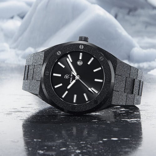 Montre Frosted Baron 45mm Black