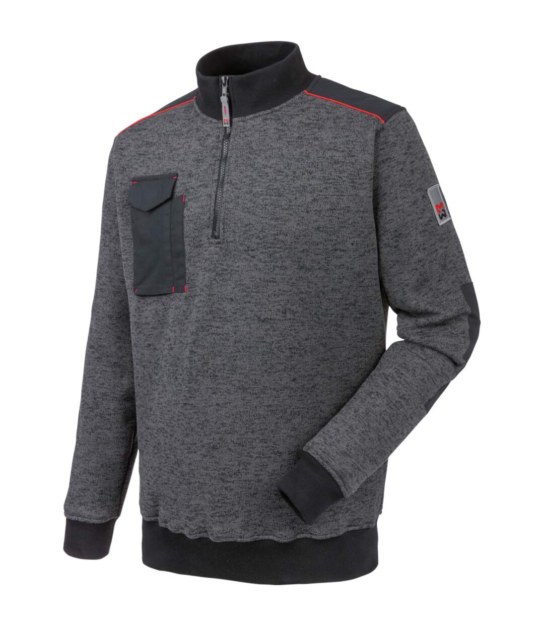 Pull de travail Perseus Würth MODYF gris chiné