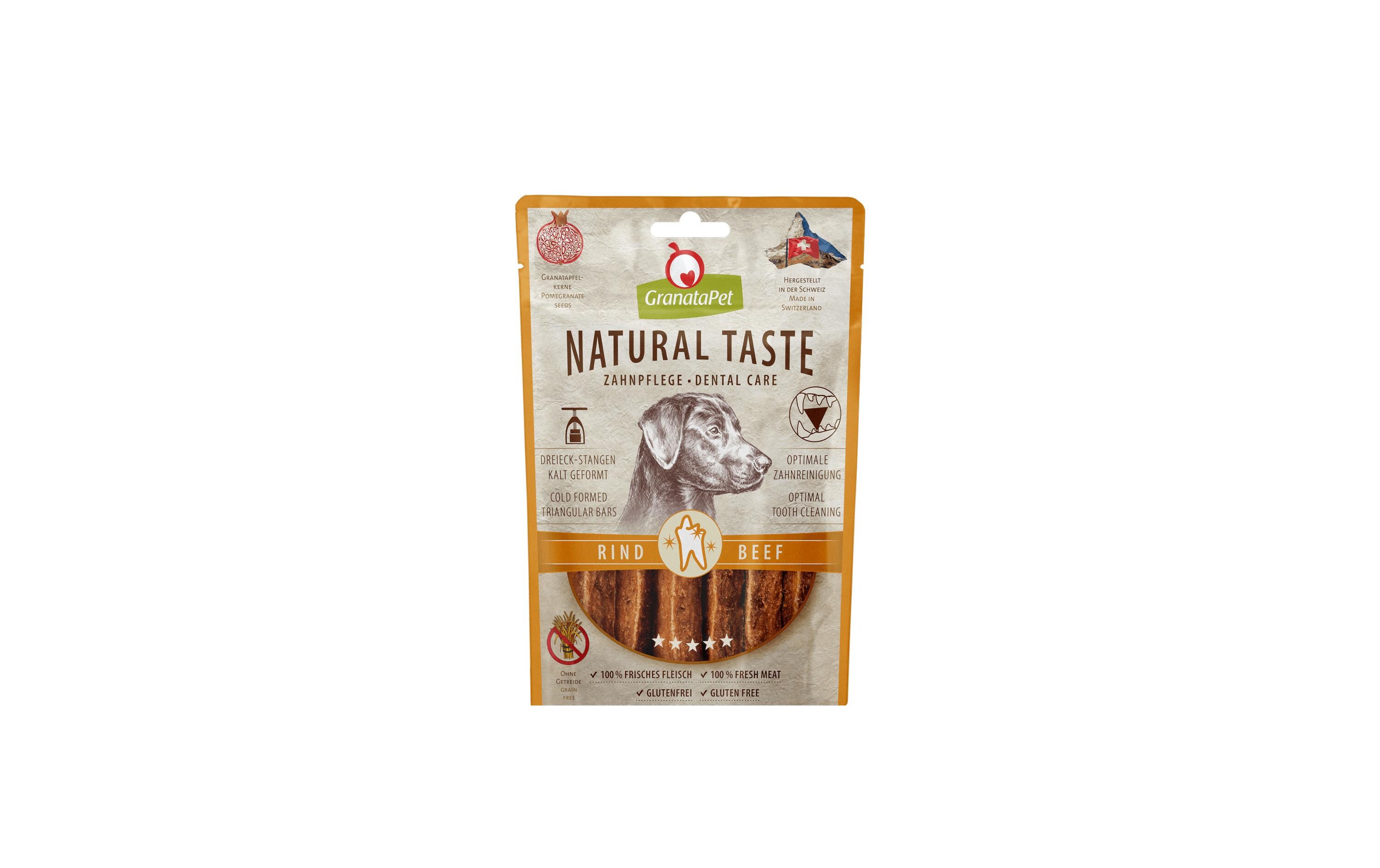 Natural Taste Edler Snack Rind Zahnpflege 70 g 70 gErgänzungsfuttermittel für Hunde