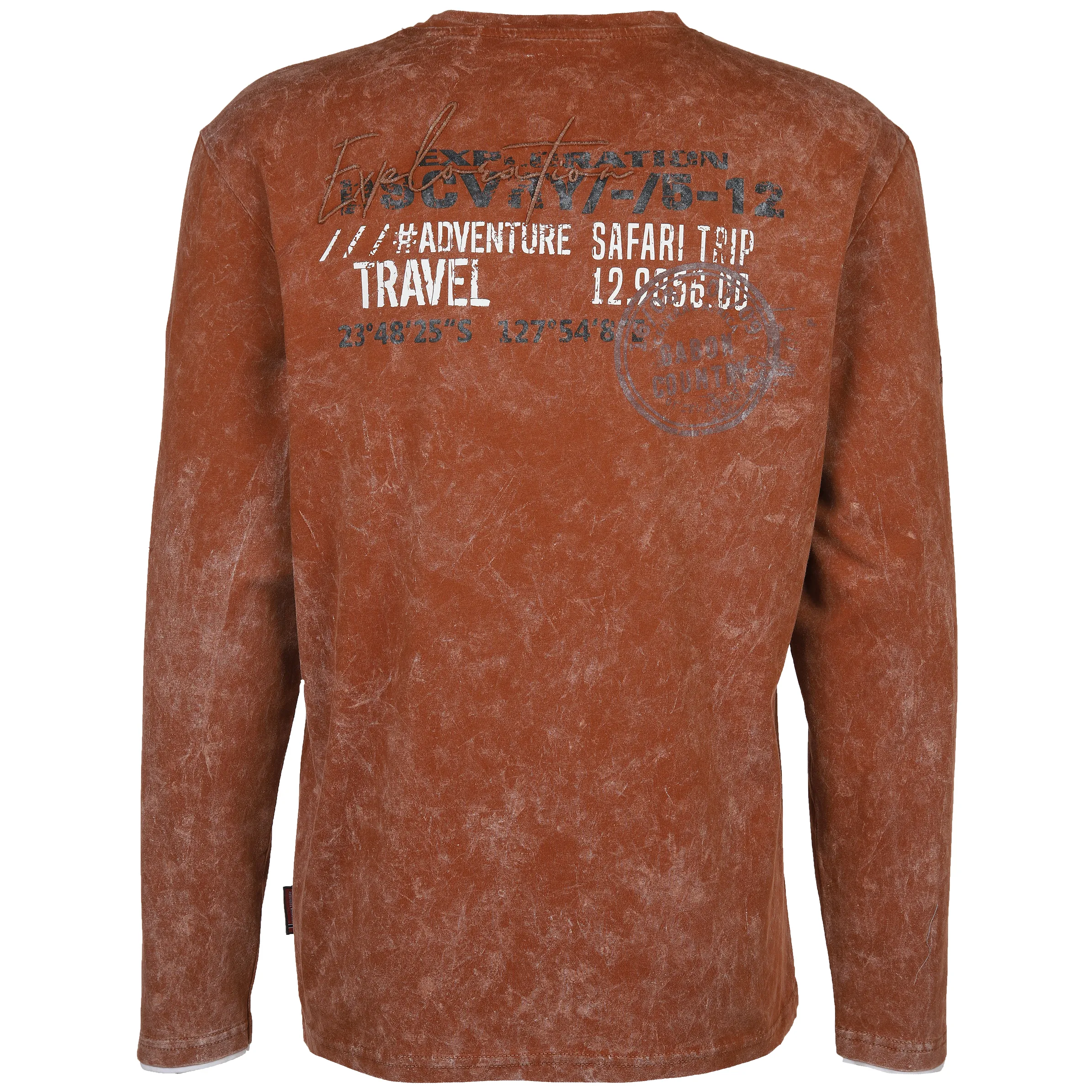Herren Henleyshirt mit 2in1 Kragen