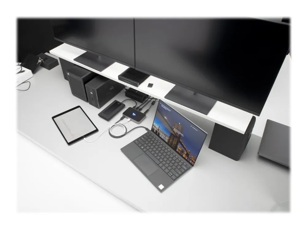 OWC Thunderbolt Hub - Hub - 4 x USB-C - Skrivebord - Sort/Grå