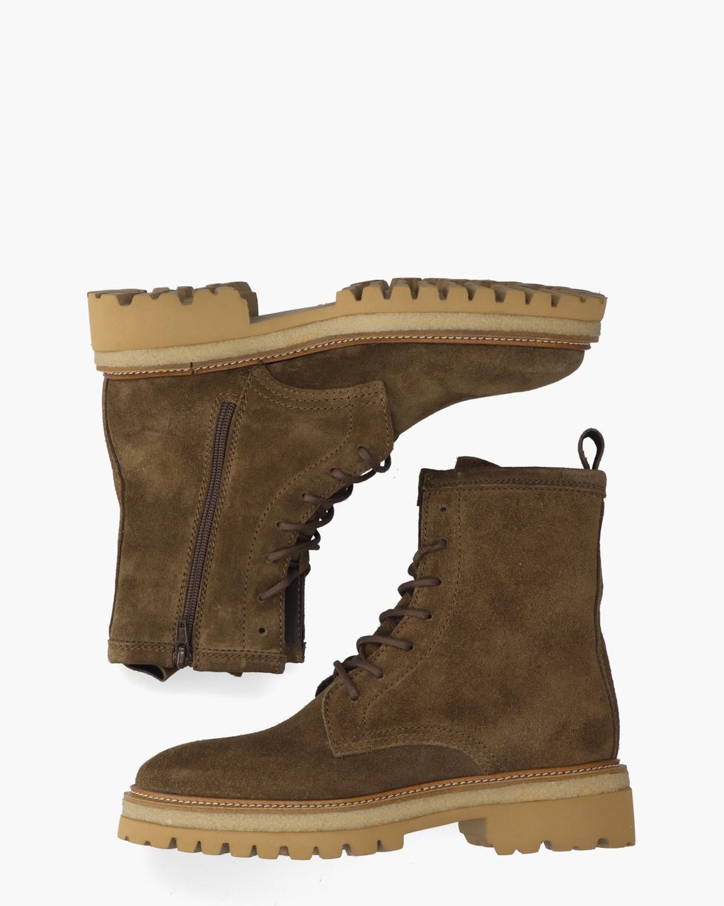 Alpe Nordic 5478 Donkerbruin Dames Veterboots