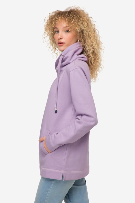 Sweatshirt, Stehkragen, Langarm