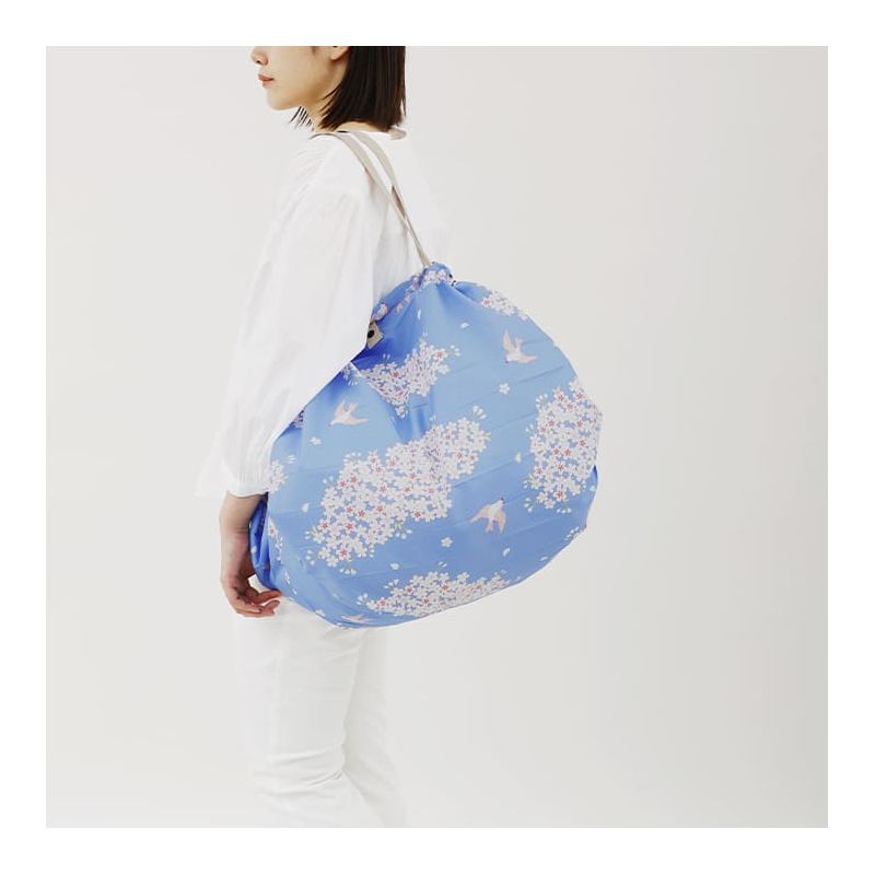 Sac pliable Shupatto Large 50 cm Hana Ni Tori